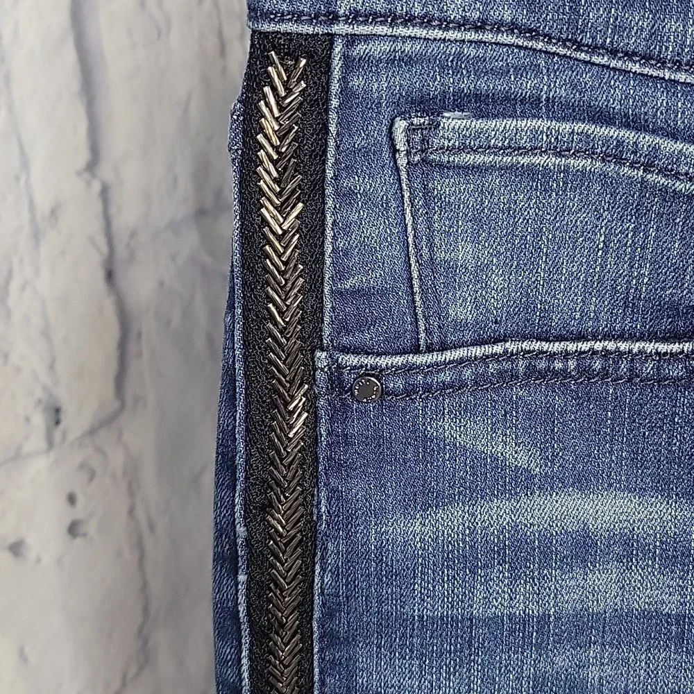 WHITE HOUSE BLACK MARKET HIgh Rise Skinny Ankle Jeans Size 14 - Picture 5 of 15